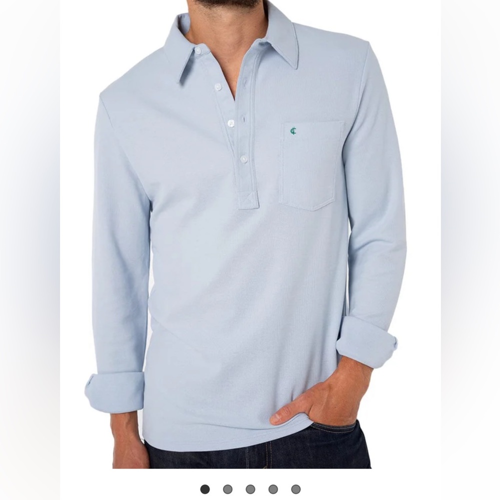 Criquet Sky Blue Men's Polo Shirt